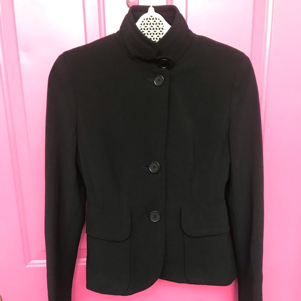 Akris Punto Black Wool Blazer Womens Small